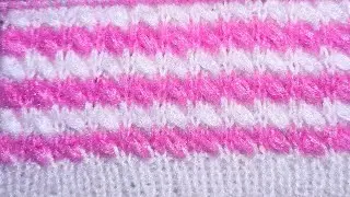 Simple Two colour sweater design #myknittingdesign #cardigan #bunai #knitting 