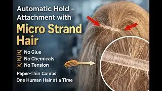 Full-Time Hair Safe, Natural & Seamless Application| Micro Strand Hair Loss Solution, Automatic Hold