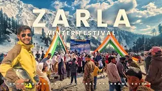 Zarla winter festival🎿🏔||snow advanture ||skiing #winterfestivals