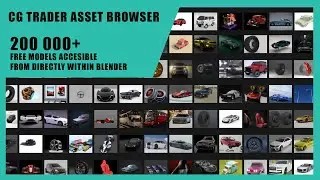 CG Trader Asset Browser - Find & Import over 200 000 Models Directly Within Blender (Addon Demo)