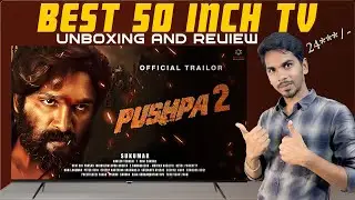 Blaupunkt 50 inch Tv Unboxing & Review Telugu l Best 50 inch Tv in budget iN 2024 l By Mahesh