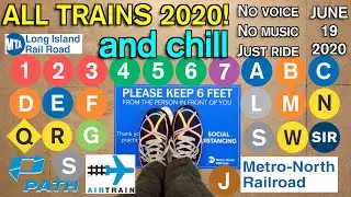 EVERY Train 2020 and chill - No voice No music