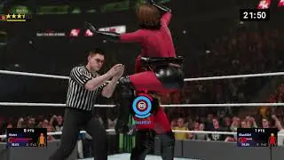 WWE 2k19 Violet Parr VS Elastigirl submission Ironwoman mostly bearhugs  (30 Mins)