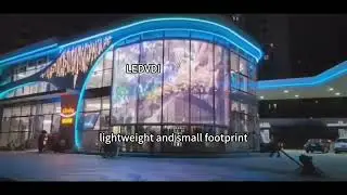 transparent led display glass wall window advertising screen#ledvideowall #ledsignage #ledpanel