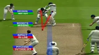 DRS Ball Tracking in EA Sports Cricket 07 (Created using After Effects)