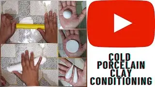 Clay Conditioning/Softening|Clay Conditioning tricks for beginners|Cold Porcelain Clay Conditioning