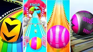 Rolling Ball Sky Escape vs Candy Ball Run vs Sky Ball Jump vs Rollance - Android, IOS gameplay