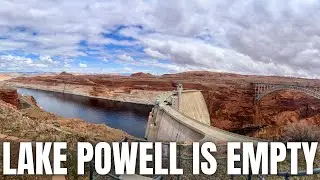 Glen Canyon Dam is Empty - WATER IS GONE FROM LAKE POWELL