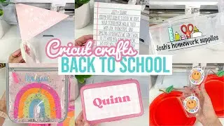 BACK TO SCHOOL CRAFTS WITH MY CRICUT