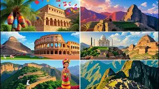 World 7 wonders kids rhymes  video song for educational purpose #7wonders #educational #cartoon