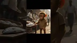 poor baby 🐒 monkey 