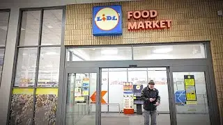 Shopping at LIDL Food Market