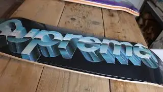 Supreme Chrome Logo Skateboard Black