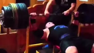 280kg / 616 lbs - Bench Press Krzysztof Radzikowski -  October 2015, benchpress