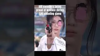 Illit wonhee scored 9.7 at shooting game ISAC 2025#kpop #kpopedit #illit #wonhee #shortsfeed#shorts
