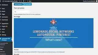 Lemonade Pinterest Autoposter for WordPress