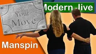 Modern Jive Dance - Beginners  - How to IMPROVE the 'Manspin' - [Fast-Track Your Dancing]