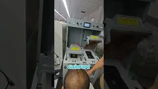 Computer model sole attaching machine work on client shoe factory#shoemachine #soleattachingmachine