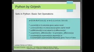 Sets in Python: Basic Set Operations