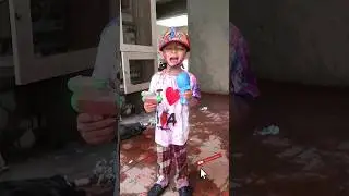 Holi Vibe😆#cutebaby #crying #holi #celebration#maharashtra  #funny#pune  #youtubeshorts