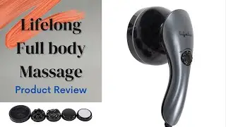 Lifelong Llm171 Electric Handheld Pain Relief Full Body Massager For Neck, Back, Leg & Foot