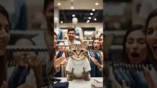 cute cat ki Mall story 😺🥹#shortvideo #shorts #aiart