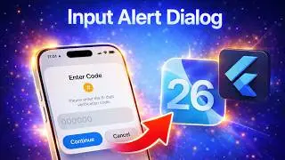 iOS 26 Verification Code Input Alert Dialog in Flutter | PIN Code UI Tutorial