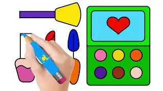 Makeup tools coloring and drawing for Kids