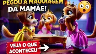 A Princesa Golden Pegou a Maquiagem da Mam&atilde;e Sem Pedir&hellip; Veja o Que Aconteceu 😲🐶👑