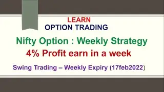 4% Profit booked in Nifty option - Weekly expiry | Technical Analysis of some Nifty Swing Trading