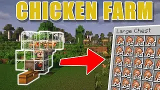 EASY Chicken Farm in Minecraft 1.21.x (Tutorial)