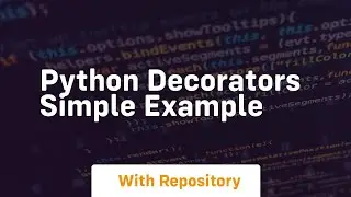 python decorators simple example