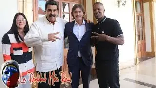 Maduro recibi&oacute; a los actores Jamie Foxx y Lucas Daniels Hass