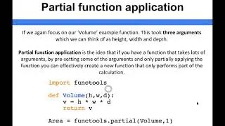 Functional Programming - Partial function application