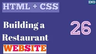 Building a Restaurant Website -26- Building the Footer  - part 3