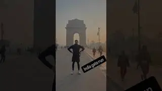 Long run at India gate 💪🏃 #shorts #running #shortsviral #viralreels #motivation #fitness
