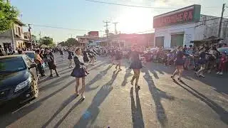 Banda Municipal de La Libertad Oeste en el desfile del correo de Sonsonate Centro #FiestasPatronales