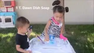 Fun for Kids! How to Make Bouncing Bubbles Solution to Bounce Bubbles (No glycerin or corn syrup)
