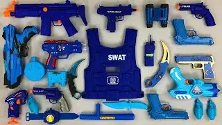 Swat Toy Guns !!! Swat Team Weapons - Blue Guns and Carambits