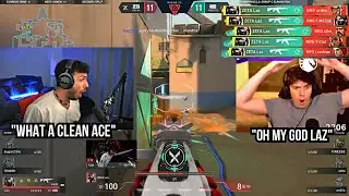 ZETA Laz INSANELY Crispy ACE vs NRG shows his Exceptional Aim & one taps !! Tarik & Sliggy Reacts