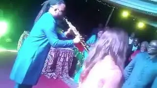 Nigerian Sax King Yemisax bringing life to the party