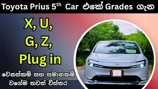 Toyota Prius 5th Sinhala Review | Prius XW60 Models Compare, X, U, G, Z, Hybrid Sedan Toyota Cars