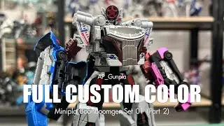 Let's Build : Custom Paint Minipla Boonboomger Set 01 (Part 2) #boonboomger #minipla #sentai