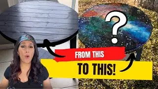 98. How to do a Galaxy Acrylic Pour Table | Pouring on Table Top | Colourarte Pigments & Prizm Pours