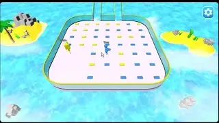 Fun and addicting online game stair race 3d score 266