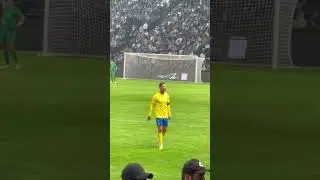 Cristiano Ronaldo gets angry with the Al-Hilal fans chanting Messi. 