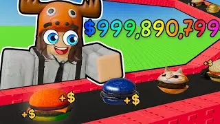 making BILLIONS by Cooking Burgers in Roblox