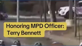Dignified escort for fallen MPD officer hit by speeding driver