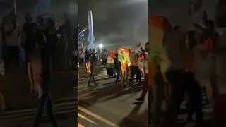 12AM celebration coz World cup is home!🥳🇮🇳✨Lucknow scenes