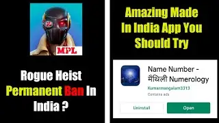 Special App You Should Download | Rogue Heist Removed from playstore | Vande India Official